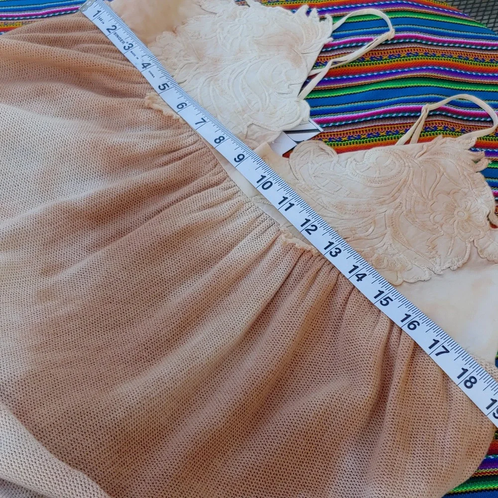 ZARA Maxi Summer Tie Dye Strap Dress Tan and Peach Women's Medium, NWT - Picture 12 of 17